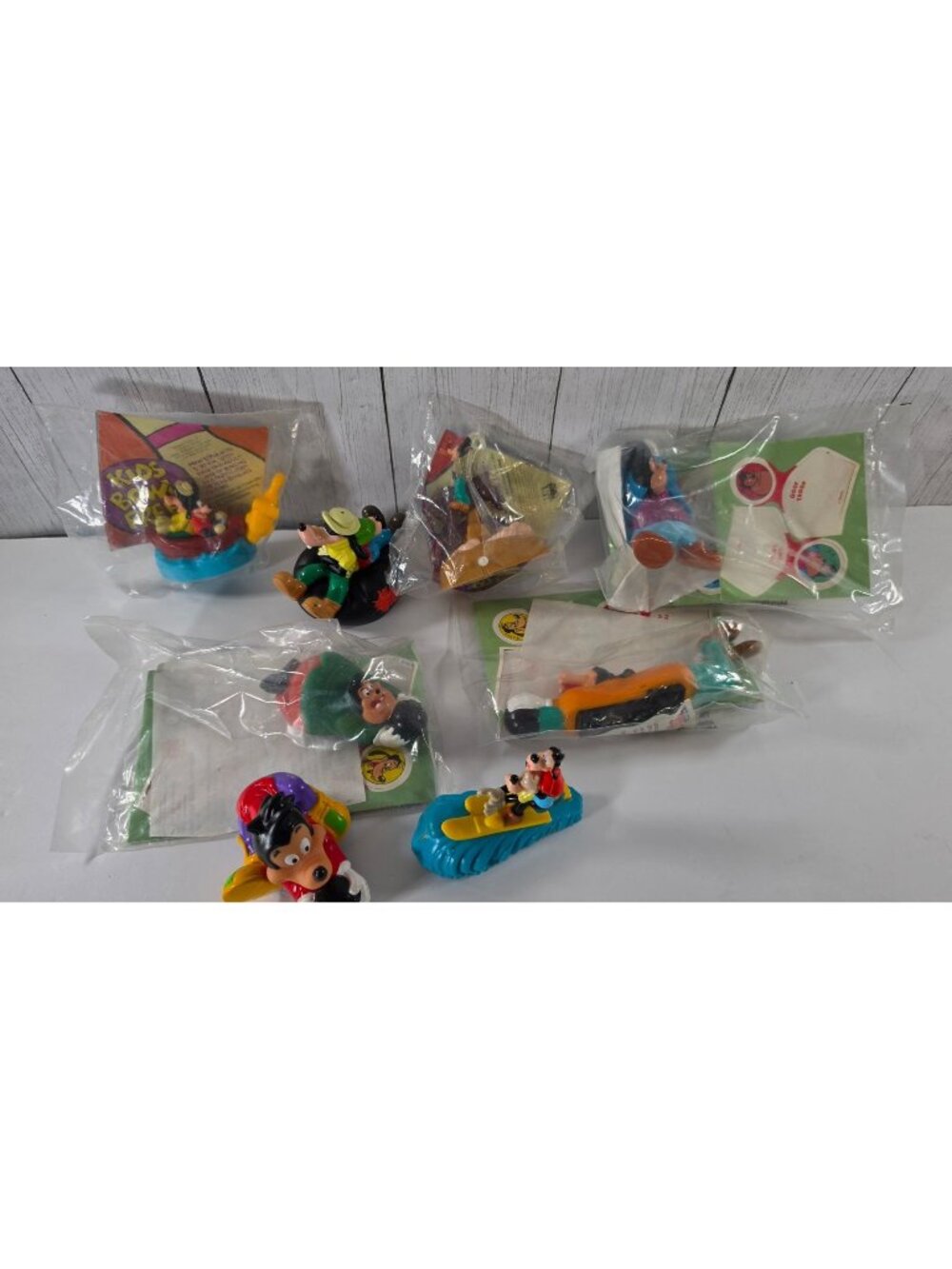 VINTAGE 90's BURGER KING  DISNEY GOOF TROOP BOWLERS MAX GOOFY MOVIE LOT TOYS